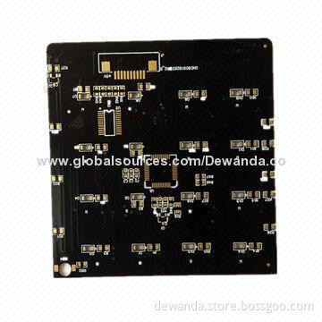 Double-sided FR-4 PCB Supplier, Black Solder Mask, HASL Surface Finish